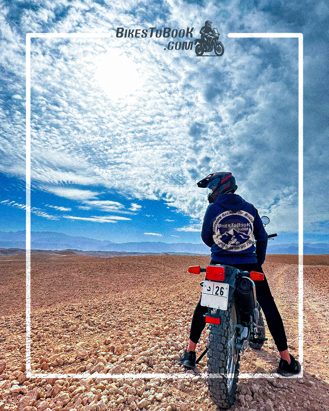 <h3>Discover Agafay by Motorcycle with Bikes to Book: Rent a Yamaha XT 250 in Marrakech</h3>