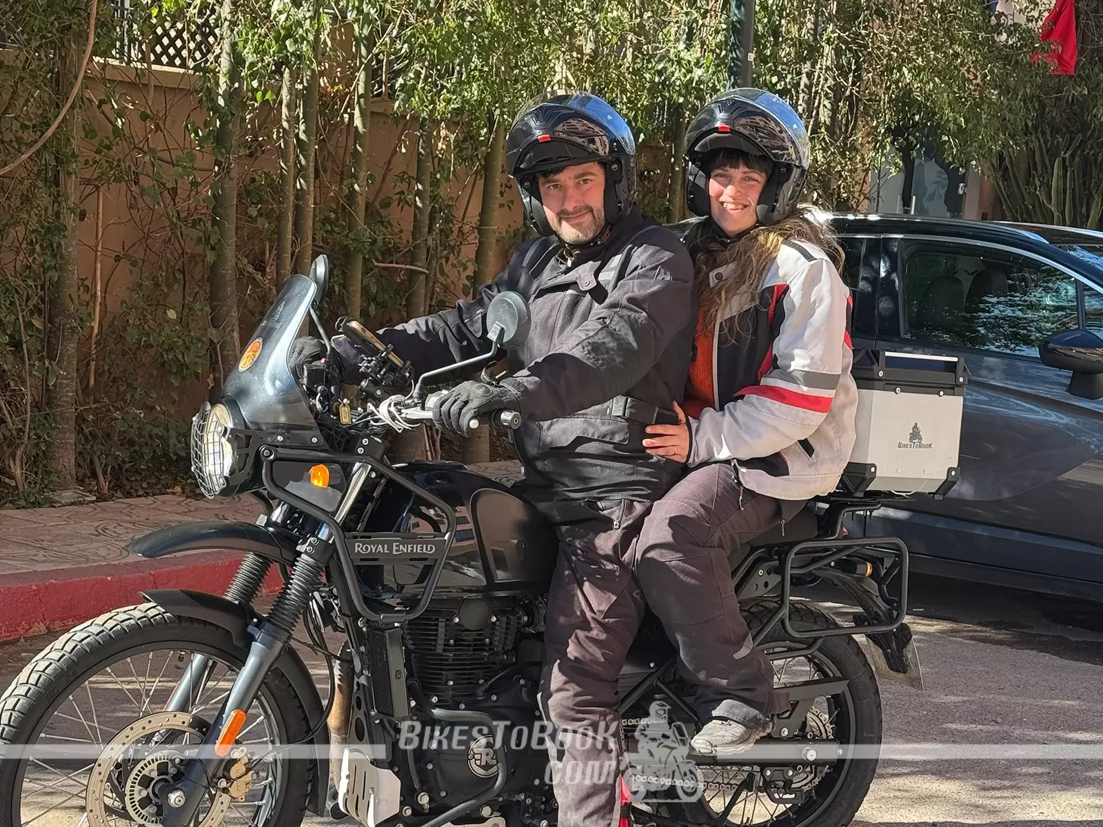 Rider ready for a motorcycle adventure across Morocco
