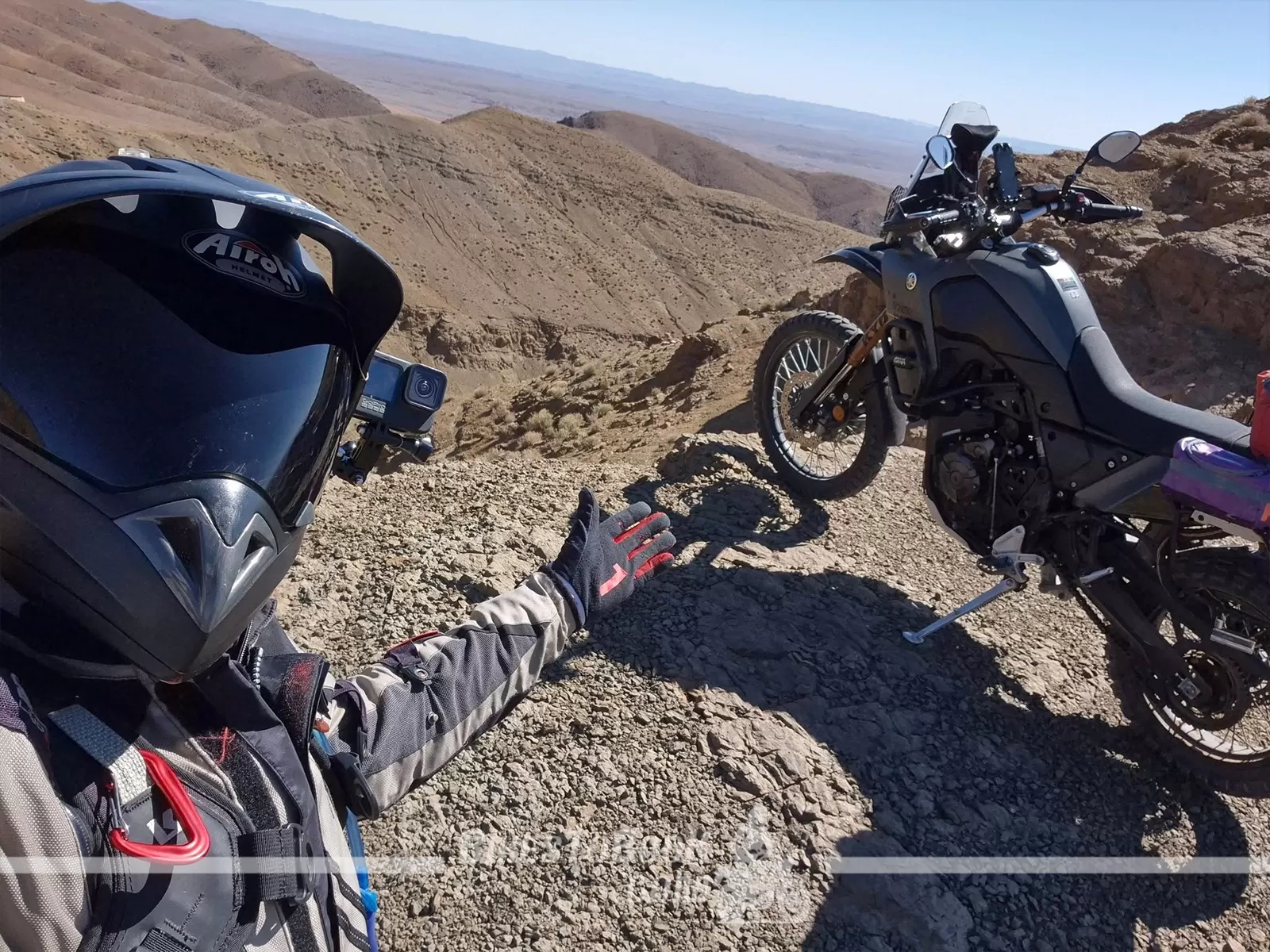 Adventure motorcycle route from Marrakech to Ouirgane in the High Atlas