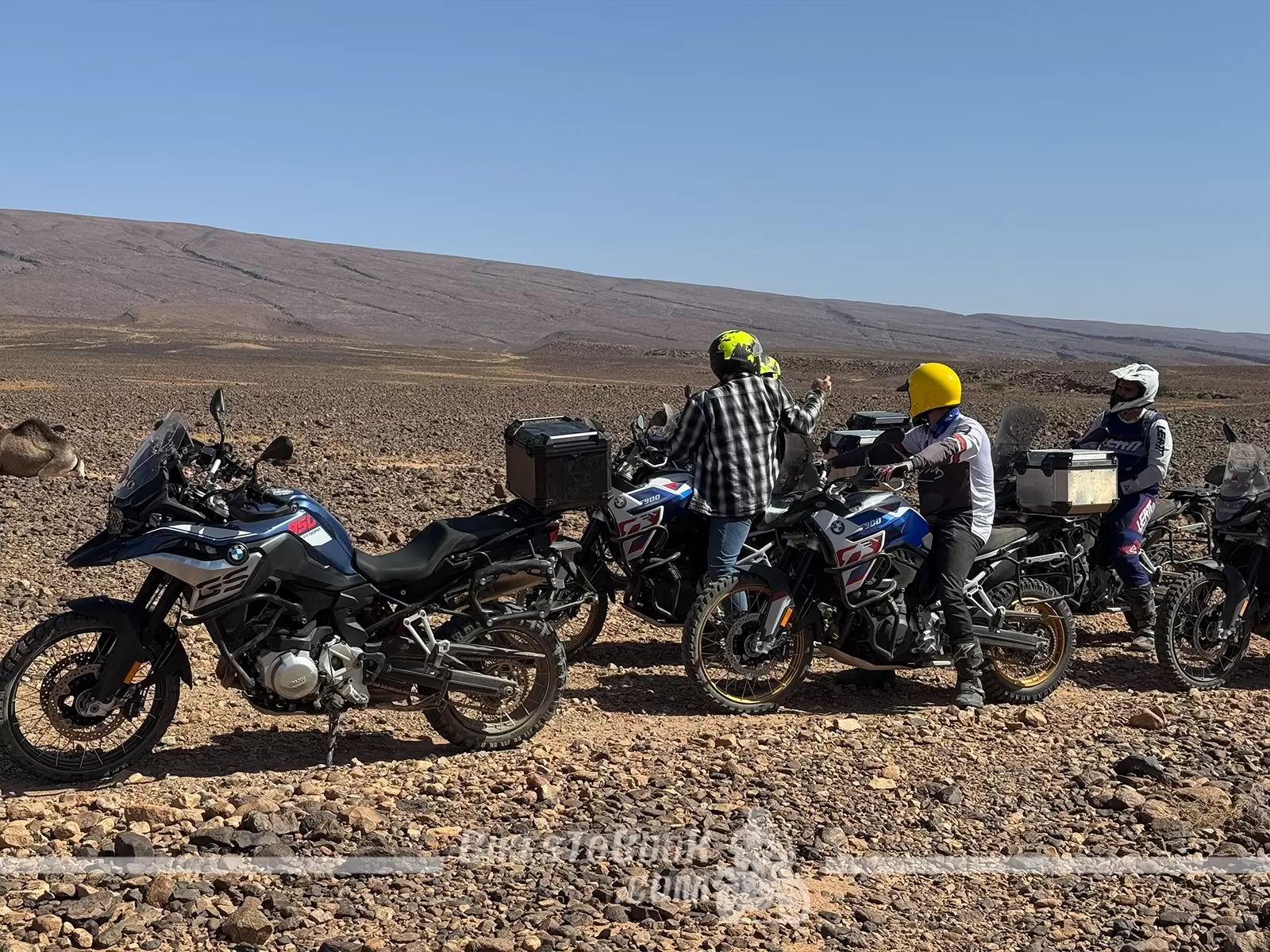 BMW GS motorcycle touring across Morocco